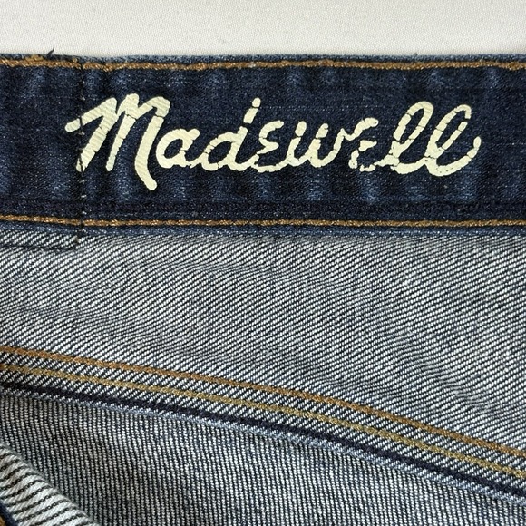 Madewell Rail Straight Jeans Women's 31x34 Dark Wash Stretch Classic - Picture 4 of 16